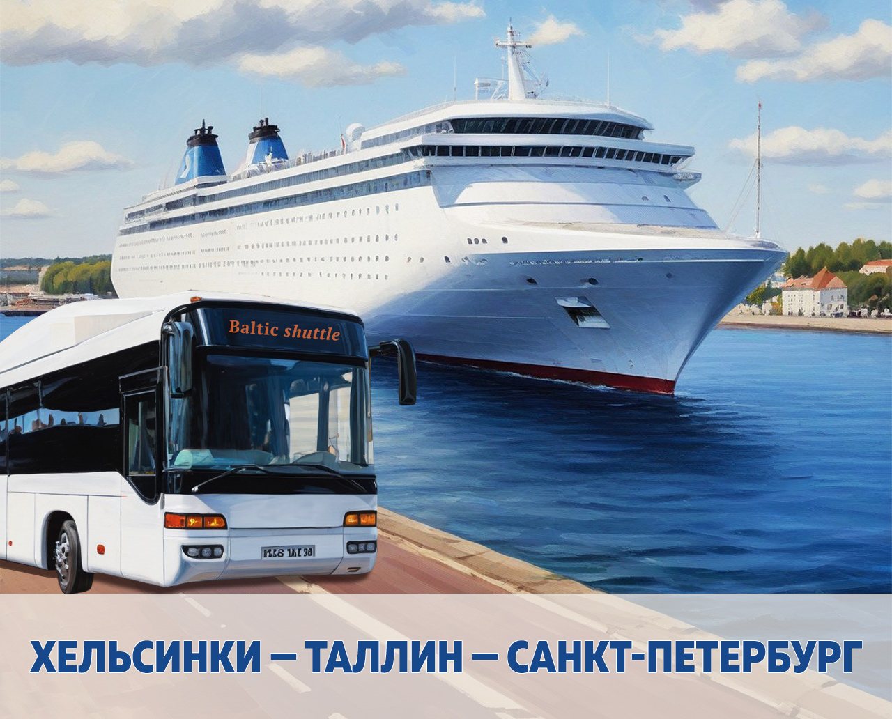 Проезд Хельсинки — Петербург через Таллин на пароме и автобусе