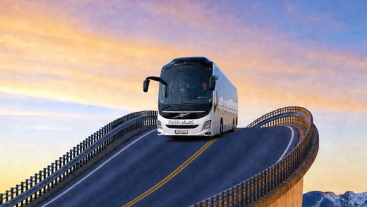 Autobús Baltic Shuttle en Noruega