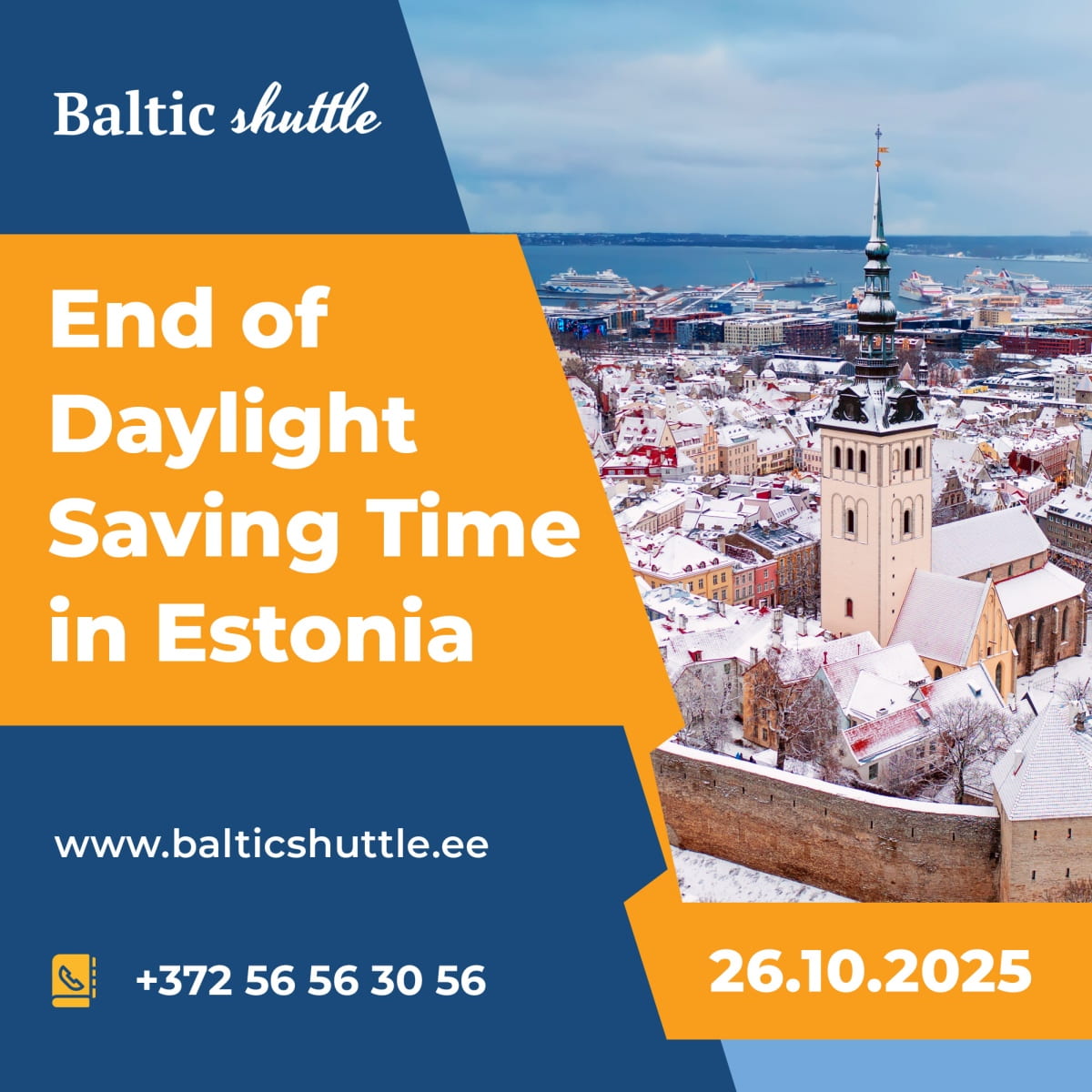 End of Daylight Saving Time in Estonia and Europe