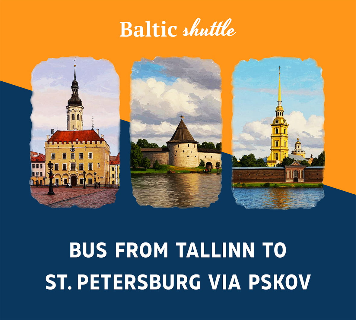 Bus from Tallinn to Saint Petersburg via Pskov