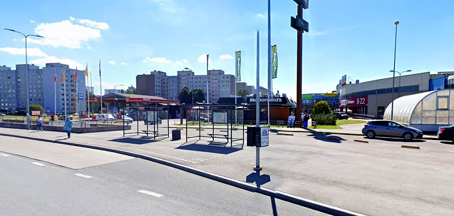 Автобусная остановка Мустакиви
